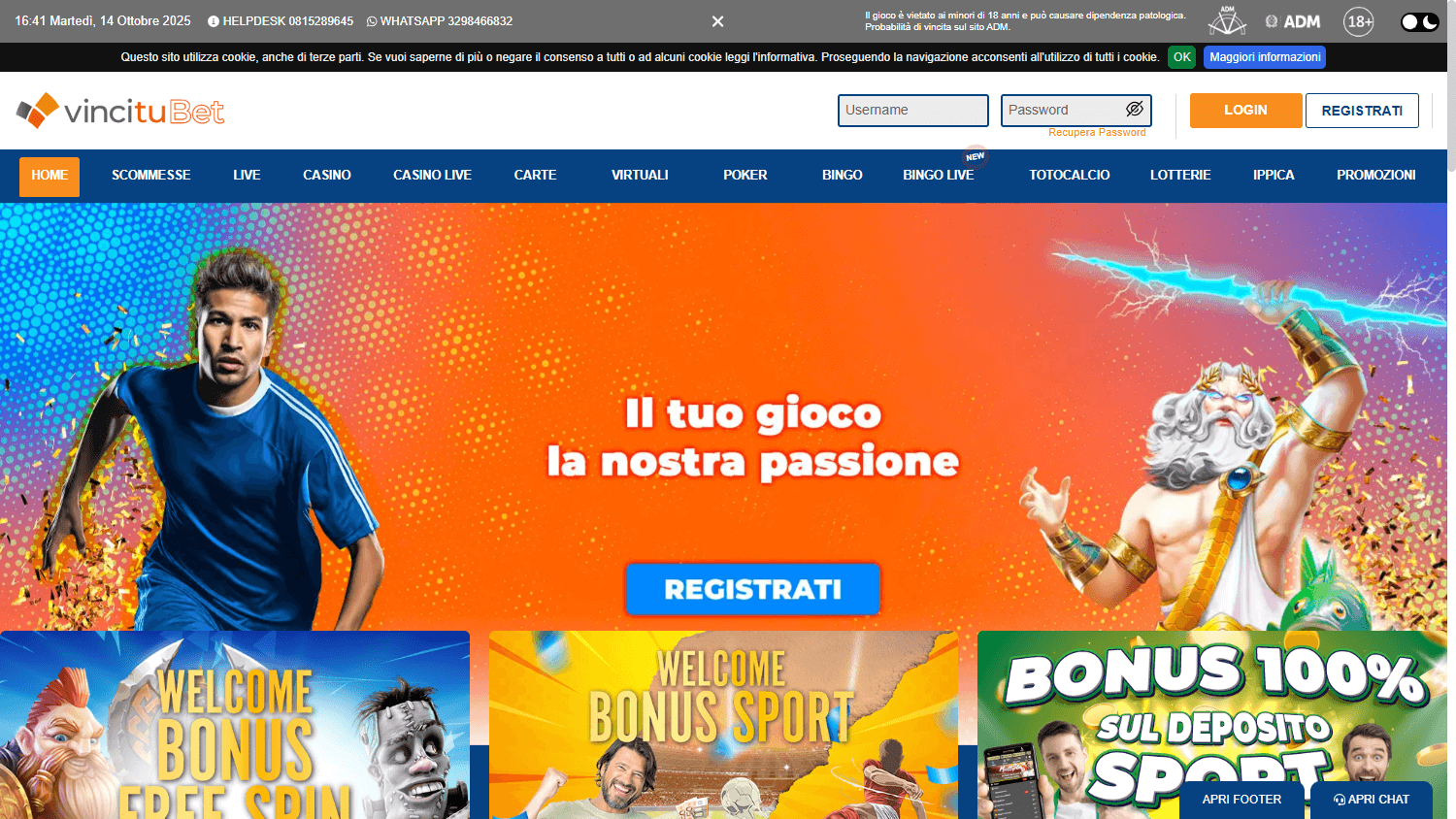 vincitubet_casino_homepage_desktop