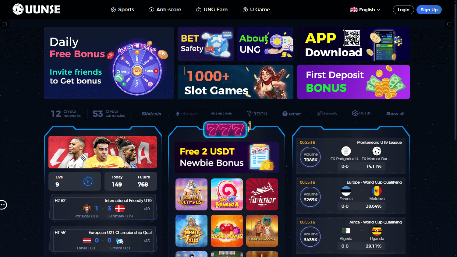 uunse_casino_homepage_desktop