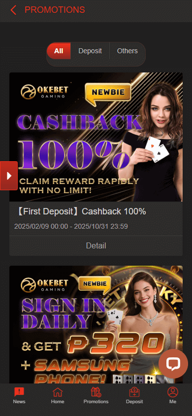 OKEBET_Casino_promotions_mobile