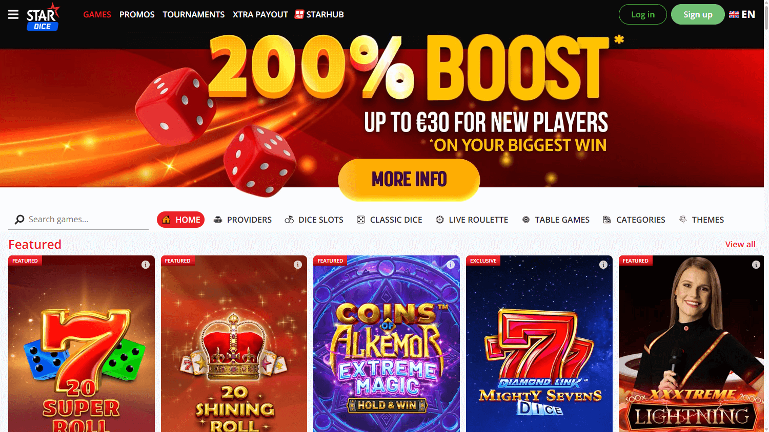 Stardice_Casino_homepage_desktop
