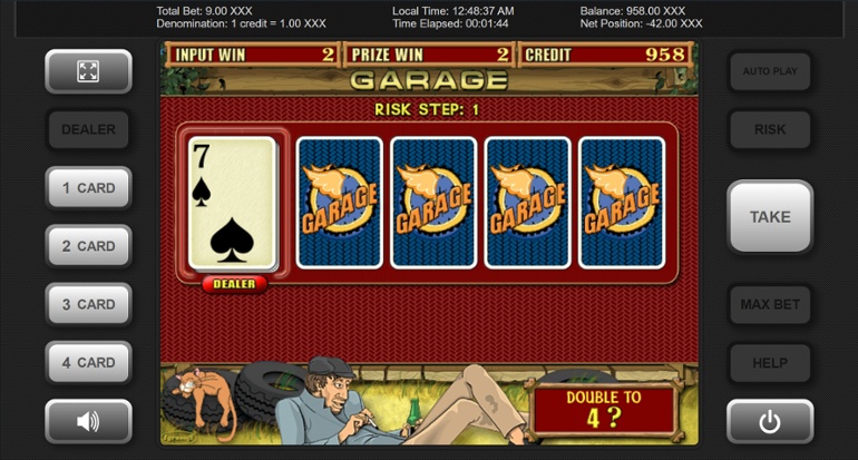 Garage Slot - Gamble feature