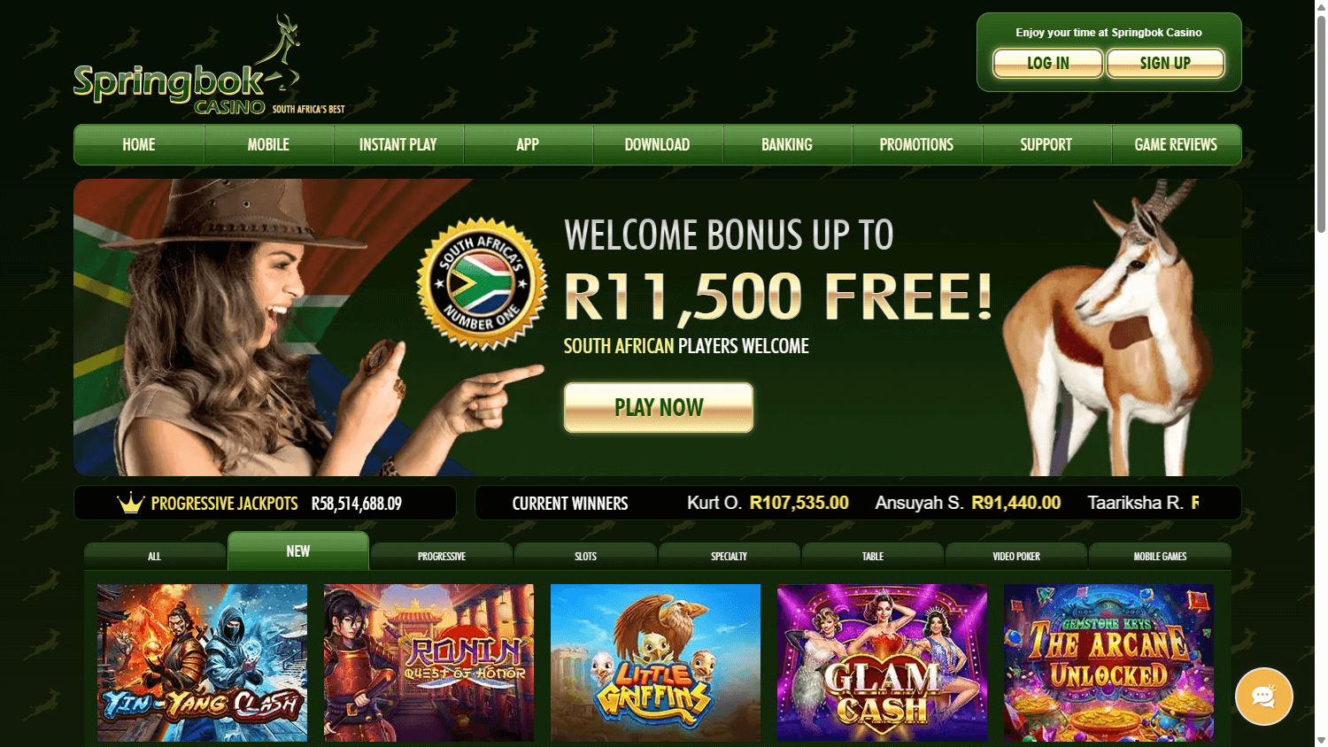 springbok_casino_homepage_desktop