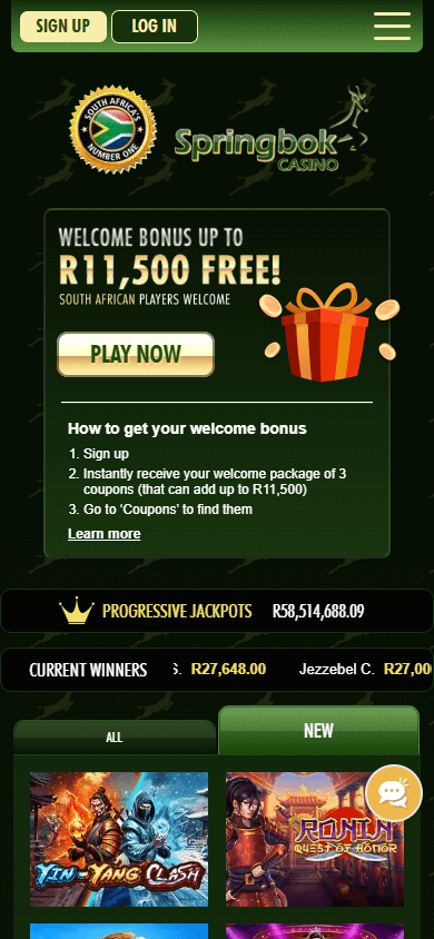 springbok_casino_homepage_mobile