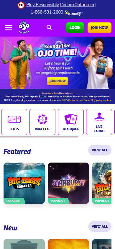 playojo_on_casino_homepage_mobile