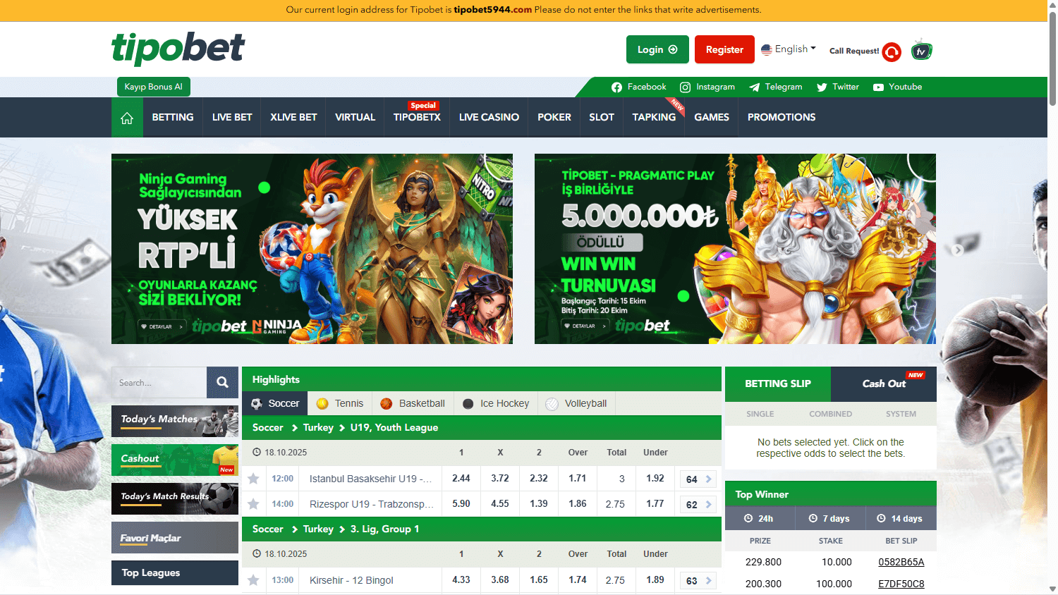 tipobet365_casino_homepage_desktop