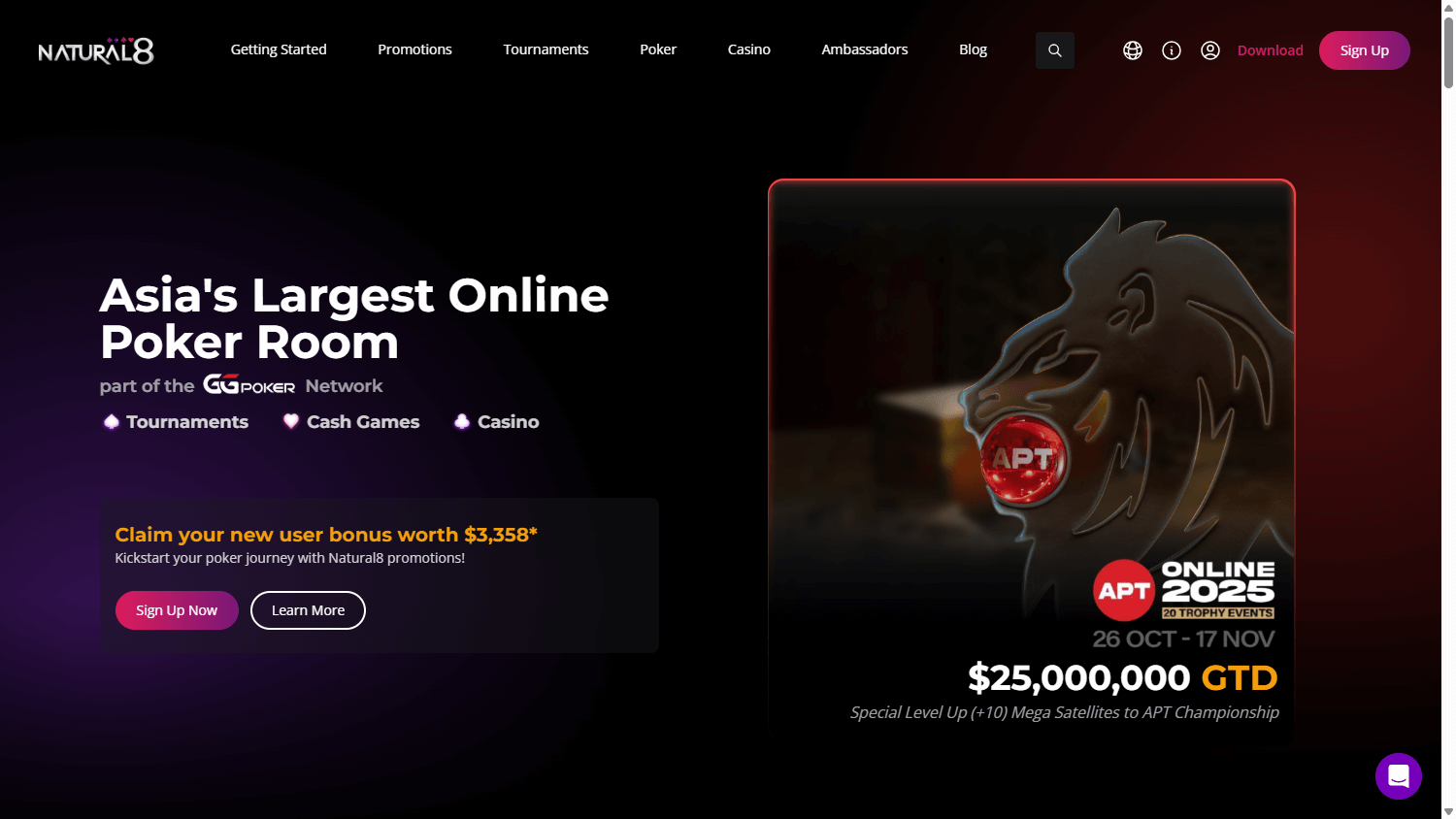 natural8_casino_homepage_desktop