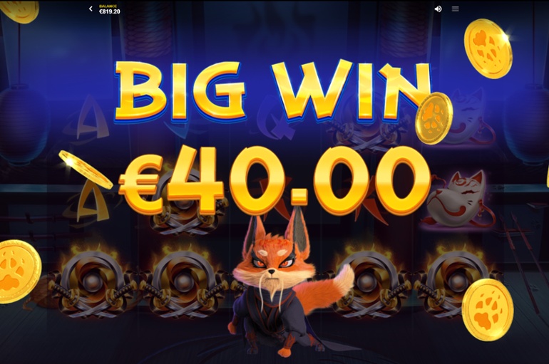 Flaming Fox top symbol big win