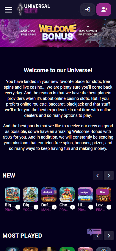 Universal_Slots_Casino_homepage_mobile