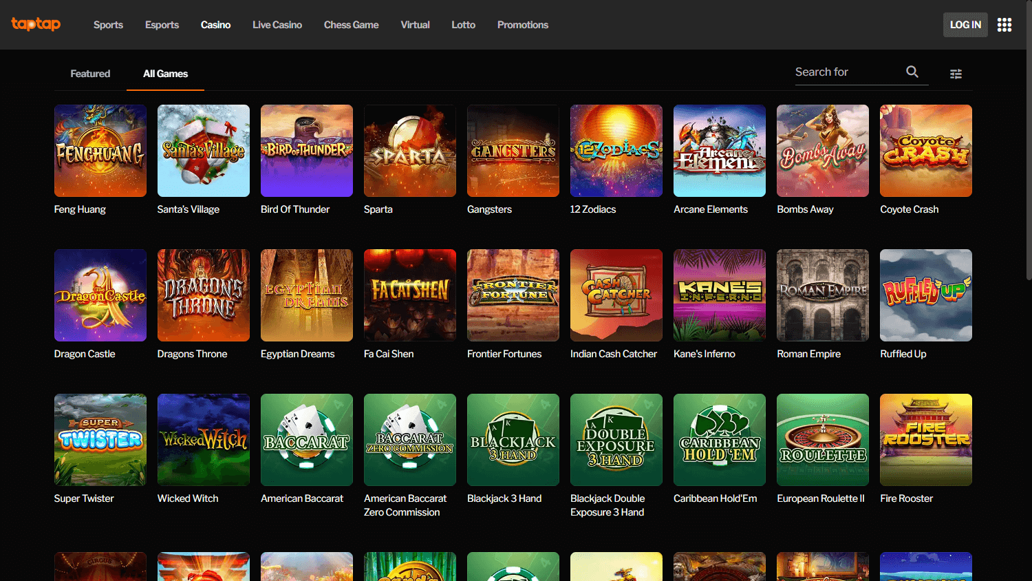 Taptap_Casino_game_gallery_desktop