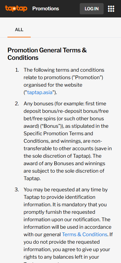 Taptap_Casino_promotions_mobile