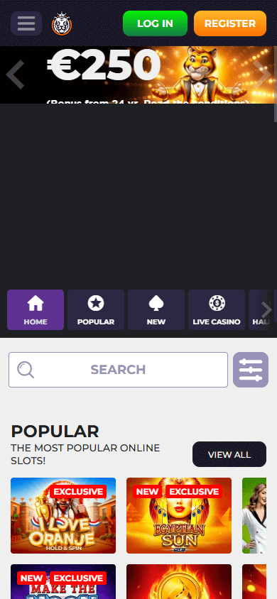 Goldrun_Casino_homepage_mobile