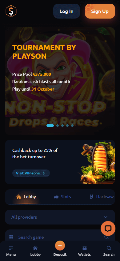 Honey_Money_Casino_homepage_mobile