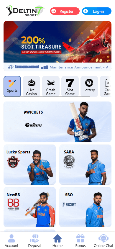 Deltin7_Sport_Casino_homepage_mobile