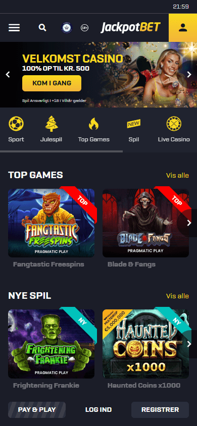 JackpotBet_Casino_homepage_mobile