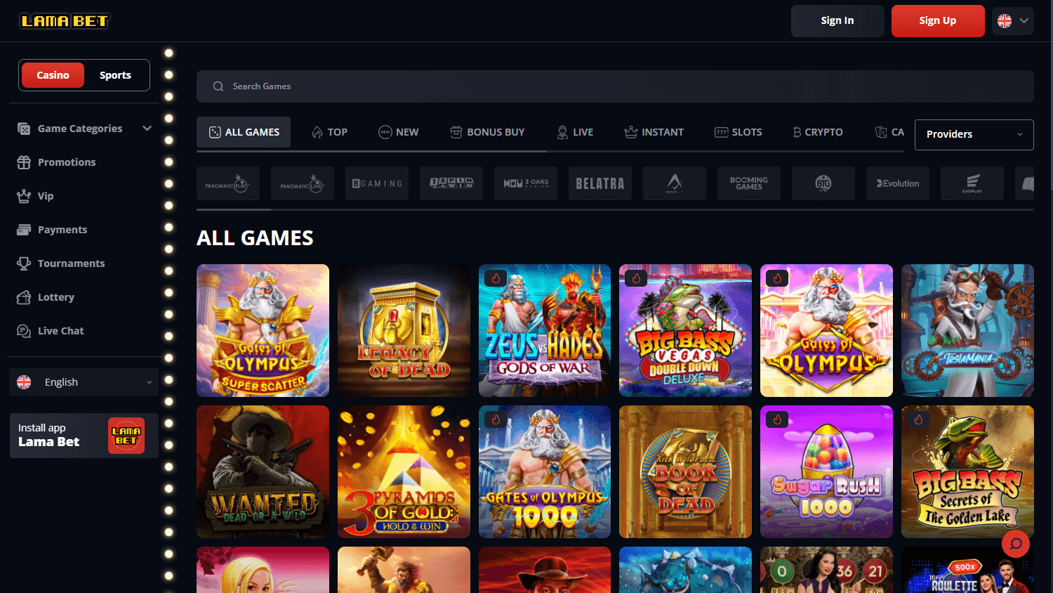 Lamabet_Casino_game_gallery_desktop