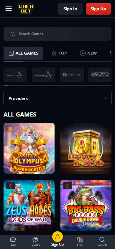 Lamabet_Casino_game_gallery_mobile