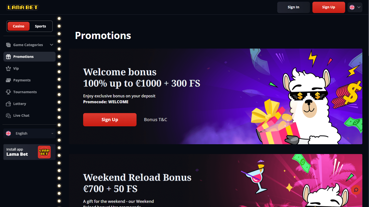 Lamabet_Casino_promotions_desktop