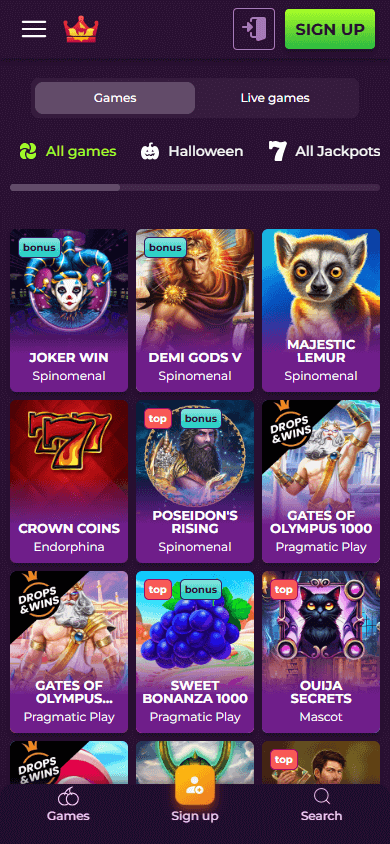 Wizzebets_Casino_game_gallery_mobile
