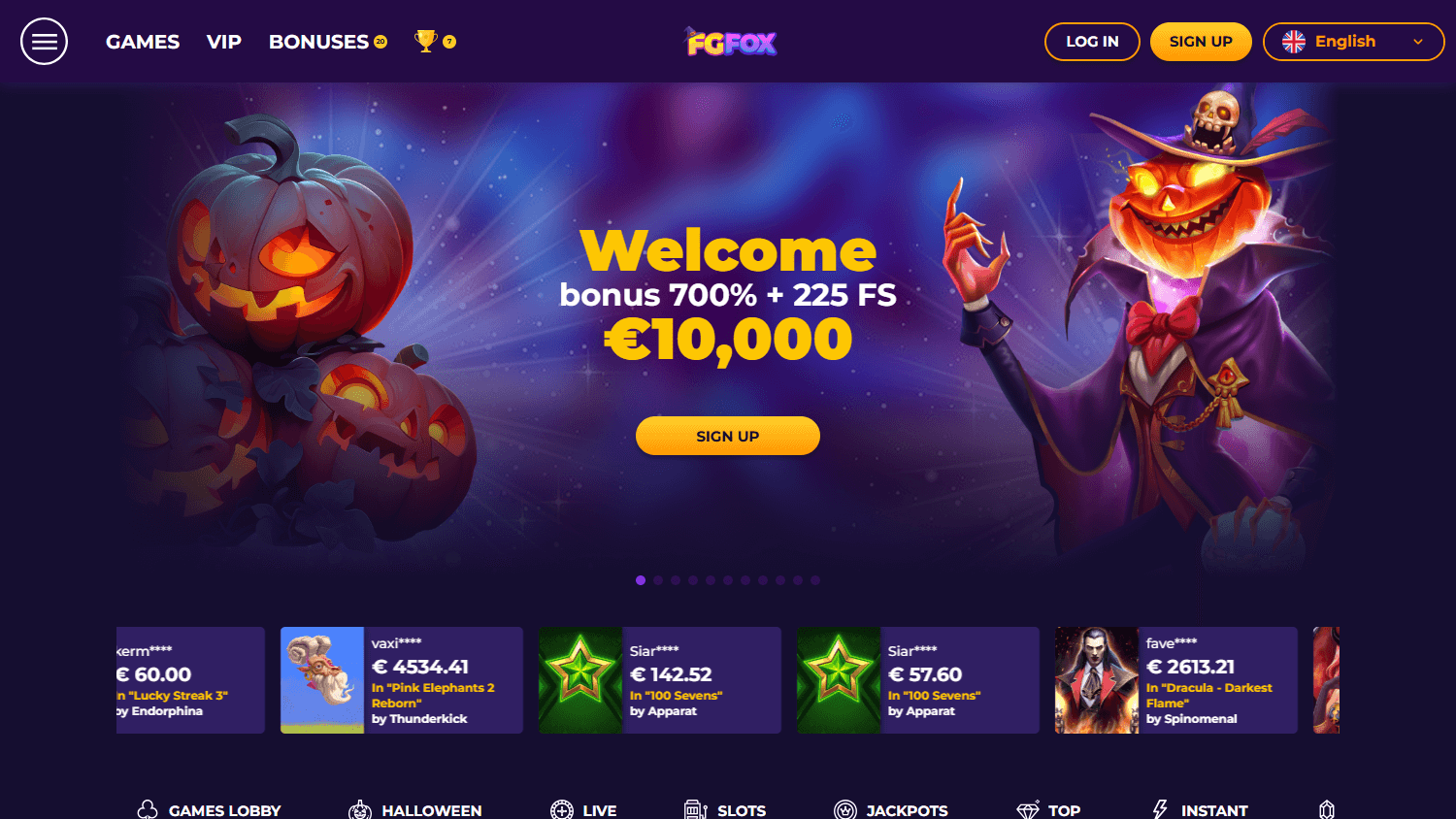 FgFox_Casino_homepage_desktop