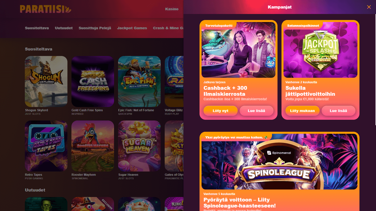 Paratiisi_Casino_promotions_desktop