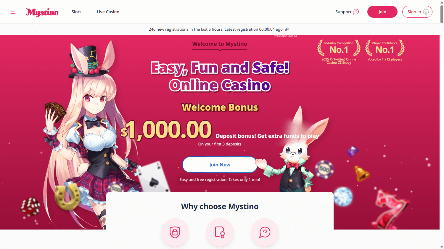 Mystino_Casino_homepage_desktop