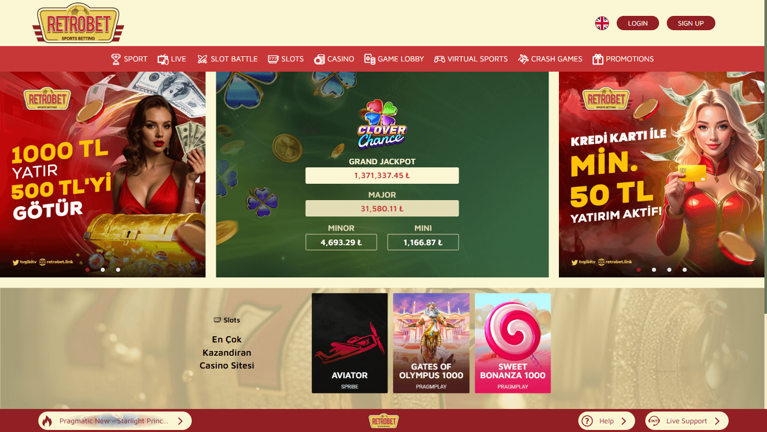 retrobet_casino_homepage_desktop