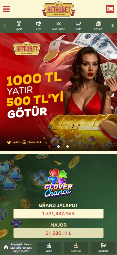 retrobet_casino_homepage_mobile