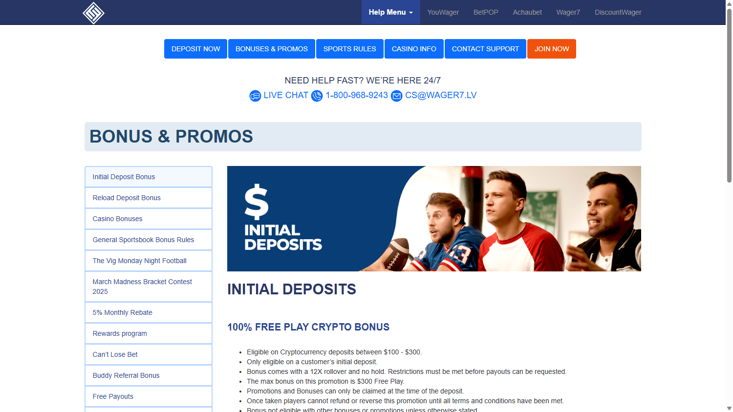 Wager7_Casino_promotions_desktop