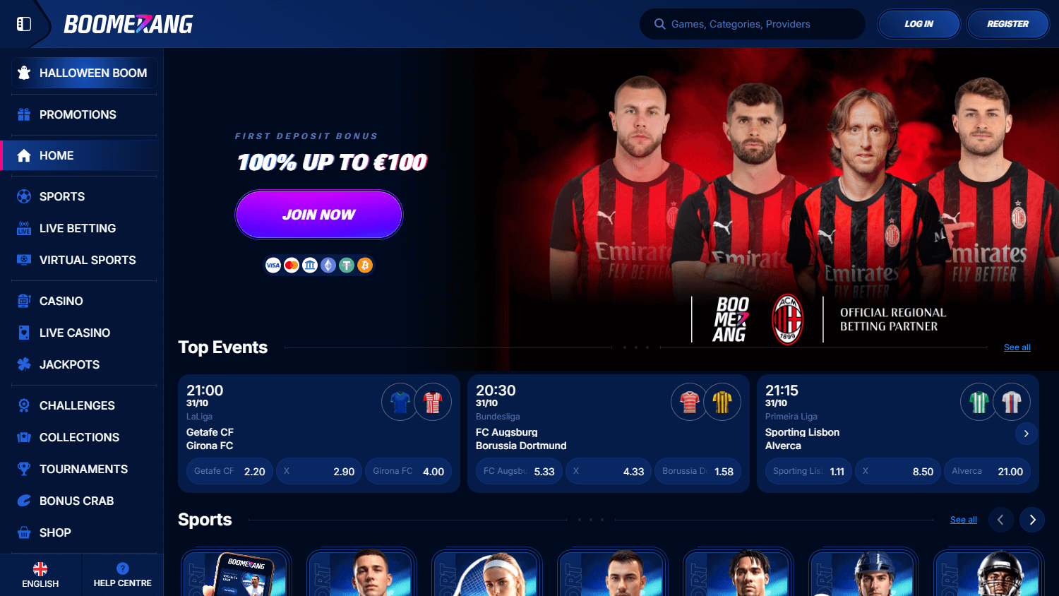 Boomerang.Bet_Casino_homepage_desktop