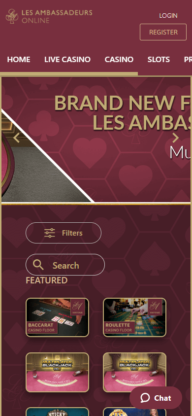 Les_Ambassadeurs_Online_Casino_homepage_mobile