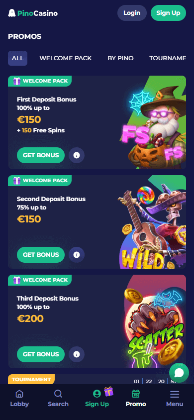 PinoCasino_promotions_mobile