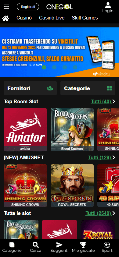 onegol_casino_homepage_mobile