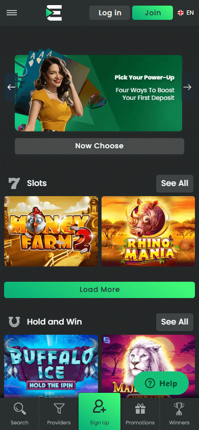 Elvoplay_Casino_homepage_mobile