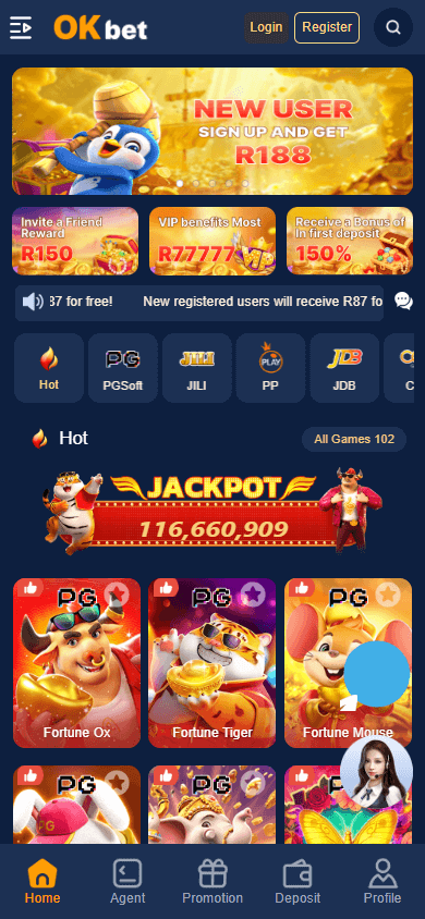 OKBet_Casino_homepage_mobile