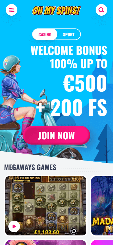 ohmyspins_casino_homepage_mobile