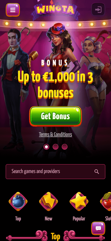 winota_casino_homepage_mobile