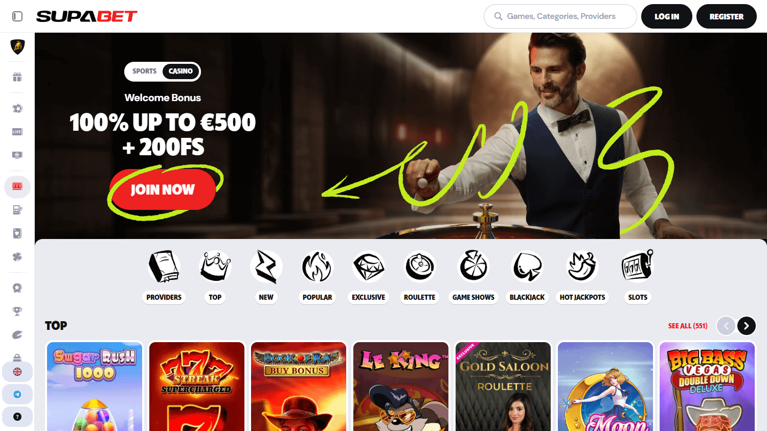 supabet_casino_homepage_desktop