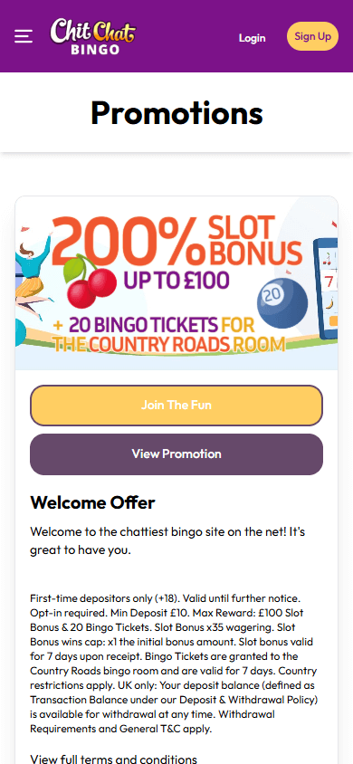 Chitchat_Bingo_Casino_promotions_mobile