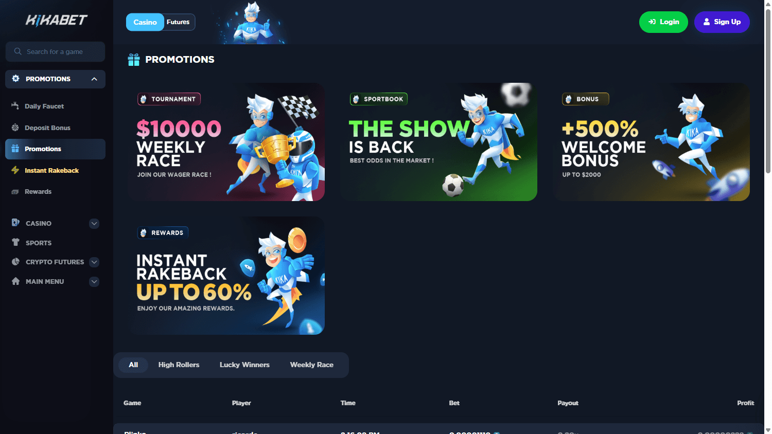 Kikabet_Casino_promotions_desktop