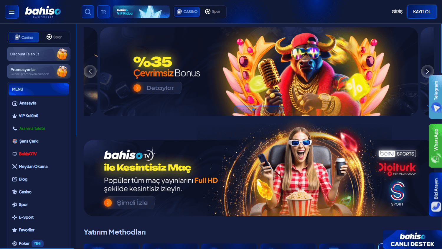 Bahiso_Casino_homepage_desktop