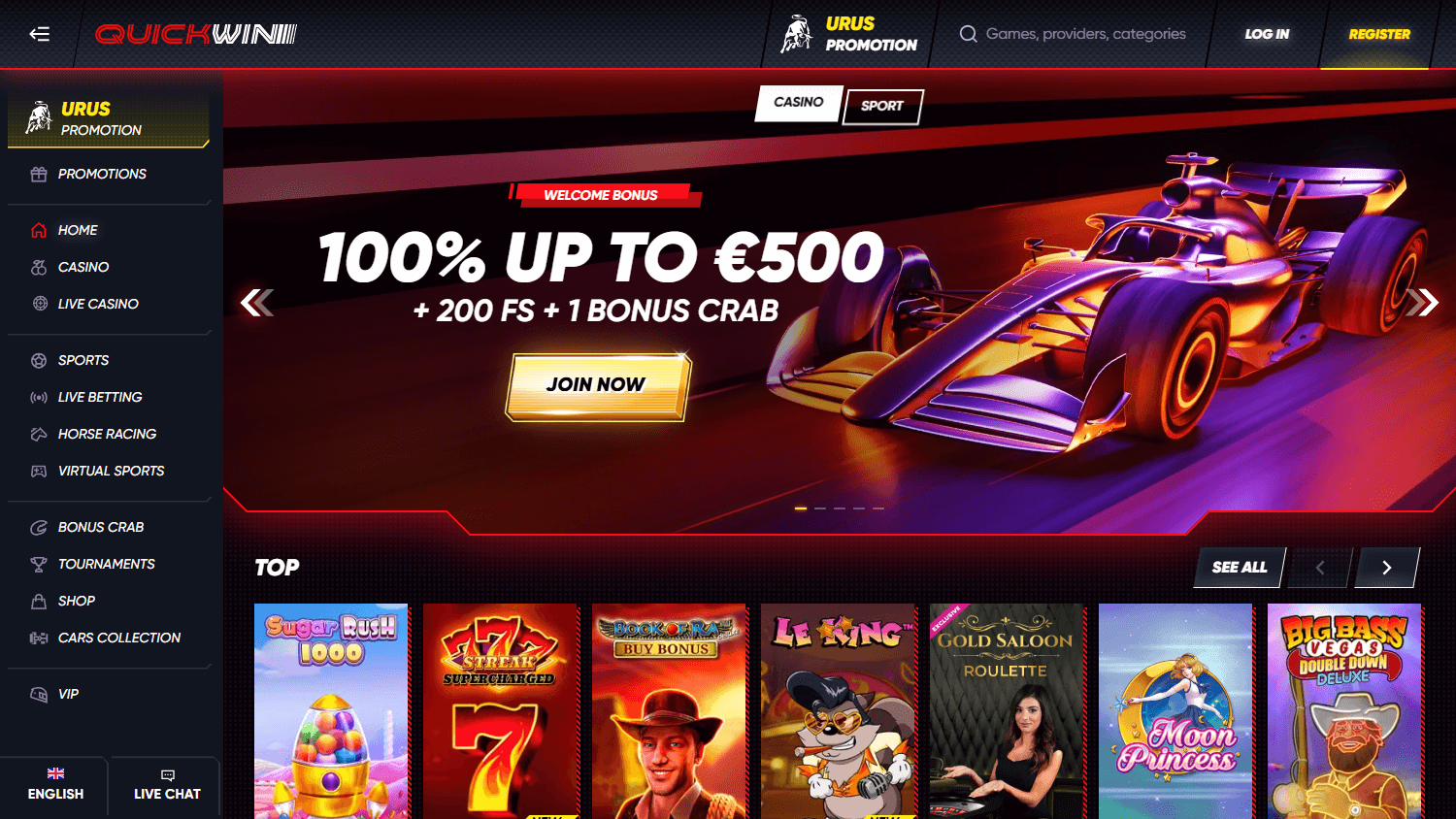 quickwin_casino_homepage_desktop