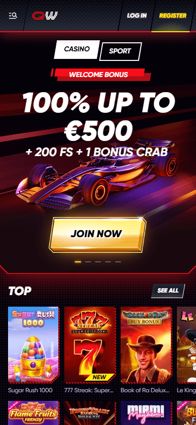 quickwin_casino_homepage_mobile