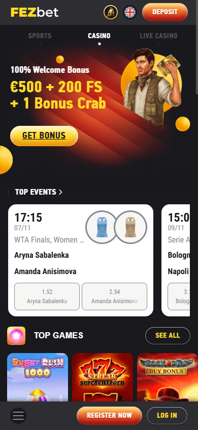 fezbet_casino_homepage_mobile