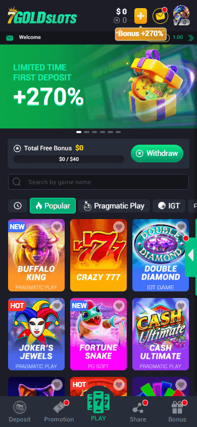 7GoldSlots_Casino_homepage_mobile