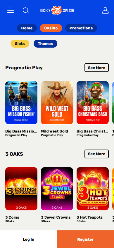 Luckysplash_Casino_game_gallery_mobile