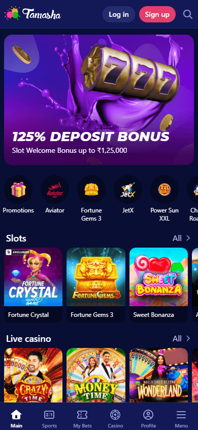 Tamasha_Casino_homepage_mobile