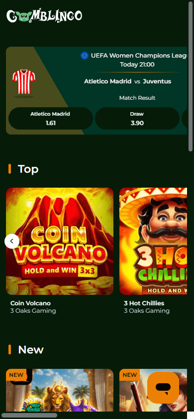 Gomblingo_Casino_homepage_mobile
