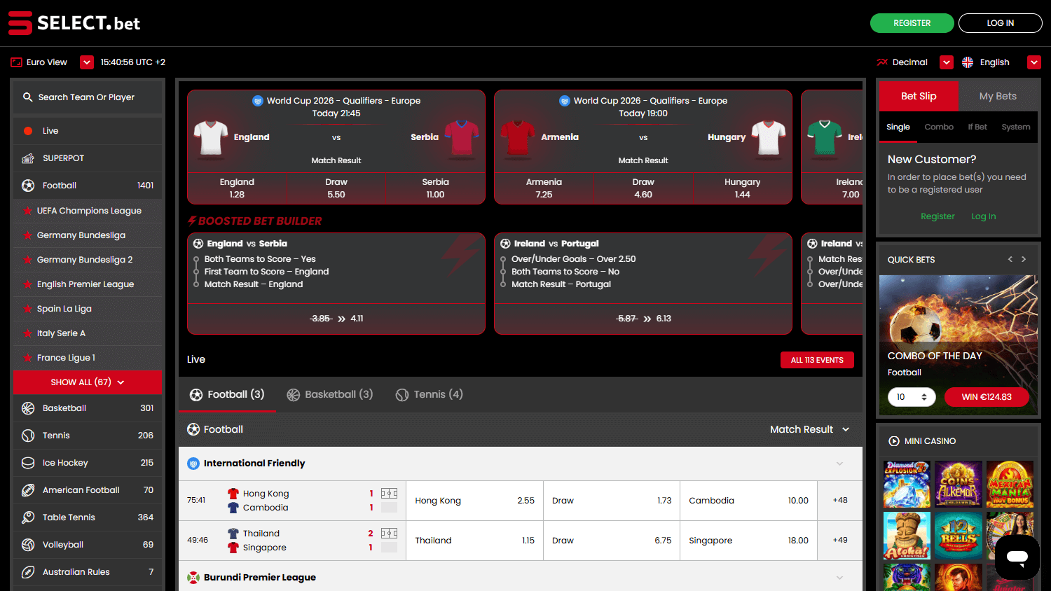 SELECT.bet_Casino_homepage_desktop
