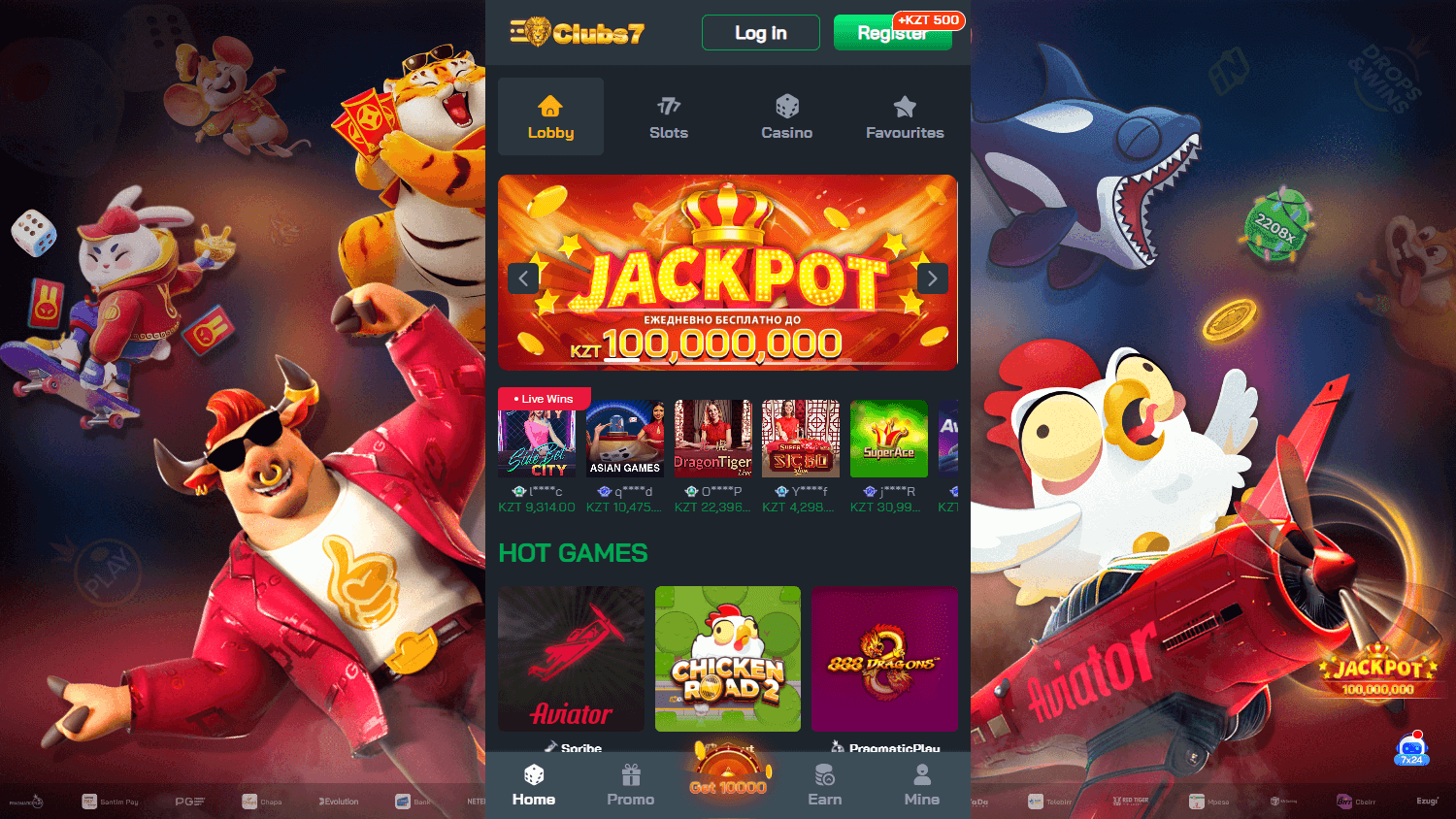 Clubs7_Casino_homepage_desktop
