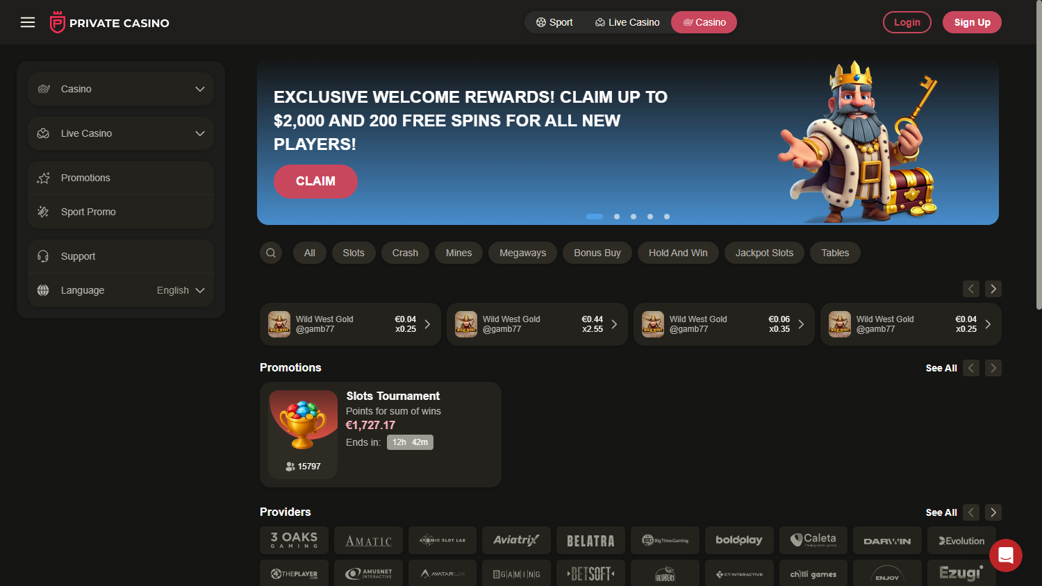 private_casino_homepage_desktop